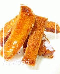懐かしの味 パンの耳スティック レシピ 作り方 By Amaneko 楽天レシピ