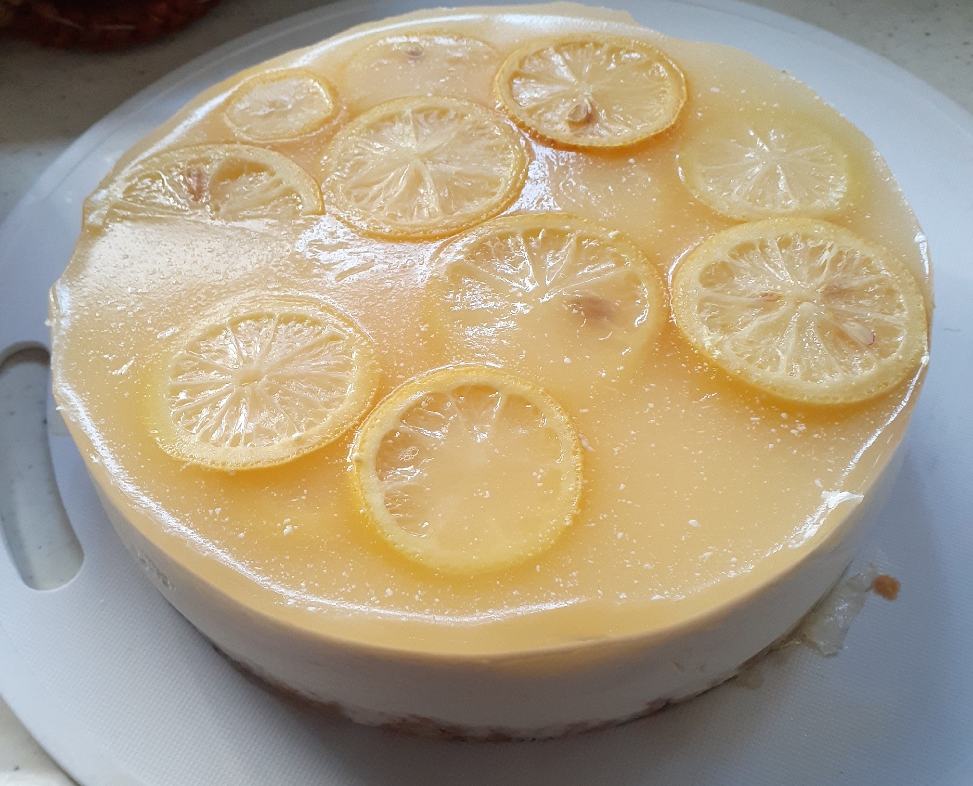 レモンinグレープフルーツレアチーズケーキ