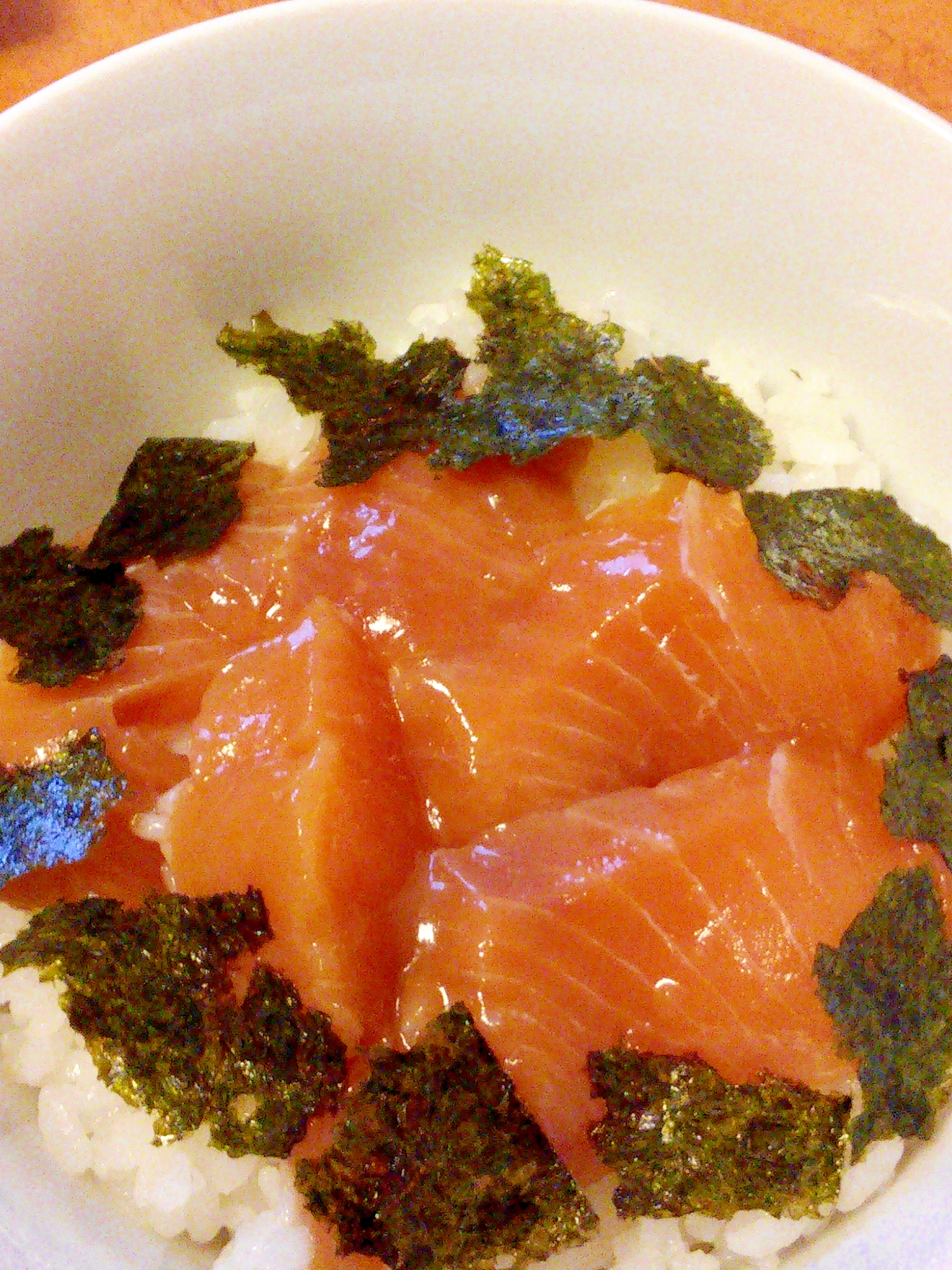 サーモンの漬けと味付け海苔のっけご飯 レシピ 作り方 By みずたまsweet 楽天レシピ サーモンの漬けと味付け海苔のっけご飯 レシピ 作り方 By みずたまsweet 楽天レシピ