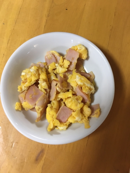 鶏ハムと卵炒め