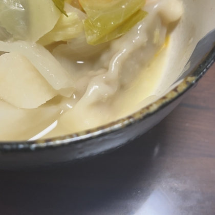餃子作りのついでの中華スープ