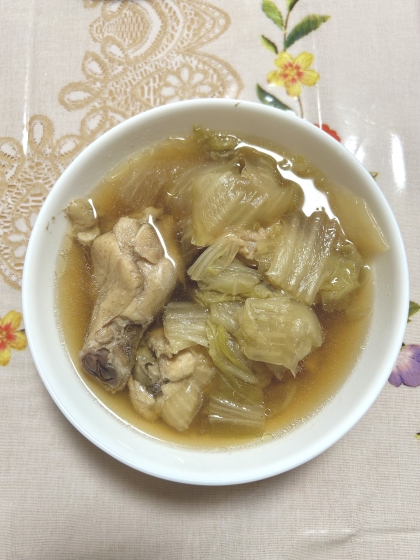 あっさり　☆　白菜と手羽元の塩煮