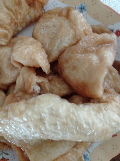 きつねうどんの油揚げ
