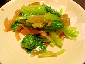 中華くらげと小松菜の和え物