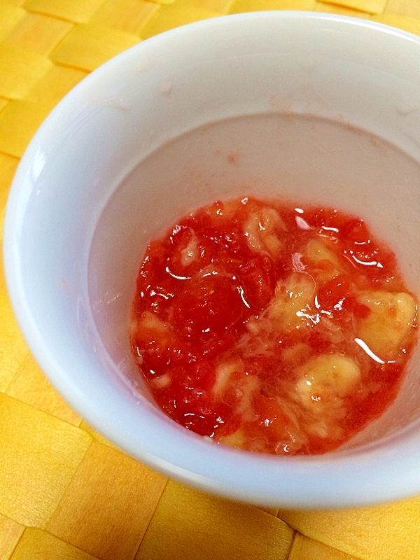 離乳食 中期 甘ずっぱい バナナとトマト レシピ 作り方 By Eerrii5039 楽天レシピ 離乳食 中期 甘ずっぱい バナナとトマト レシピ 作り方 By Eerrii5039 楽天レシピ