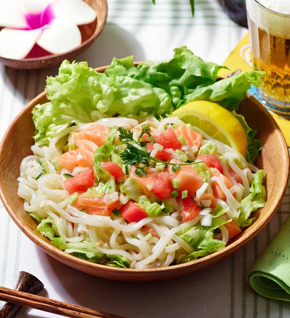 ロミロミサーモンうどん レシピ 作り方 By テーブルマーク 楽天レシピ