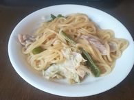 かつお節踊る♪和風パスタ^_^