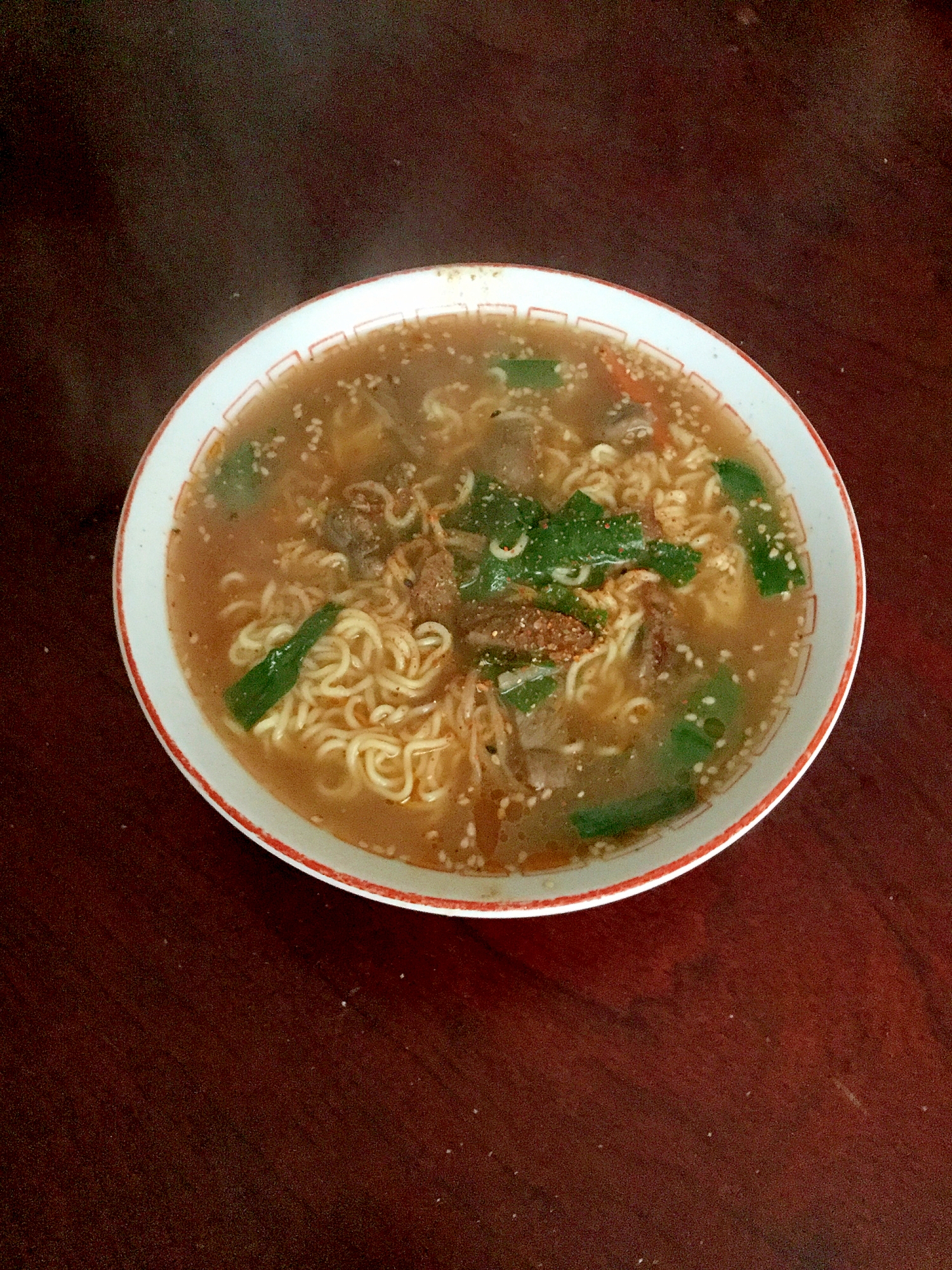 焼き鳥アレンジdeスタミナラーメン。