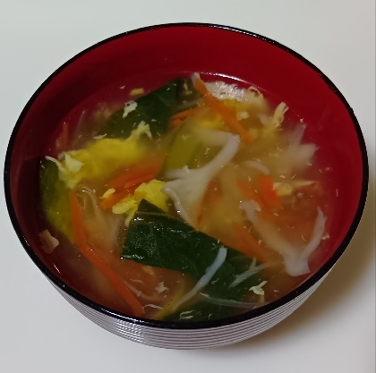 野菜たっぷり中華スープ