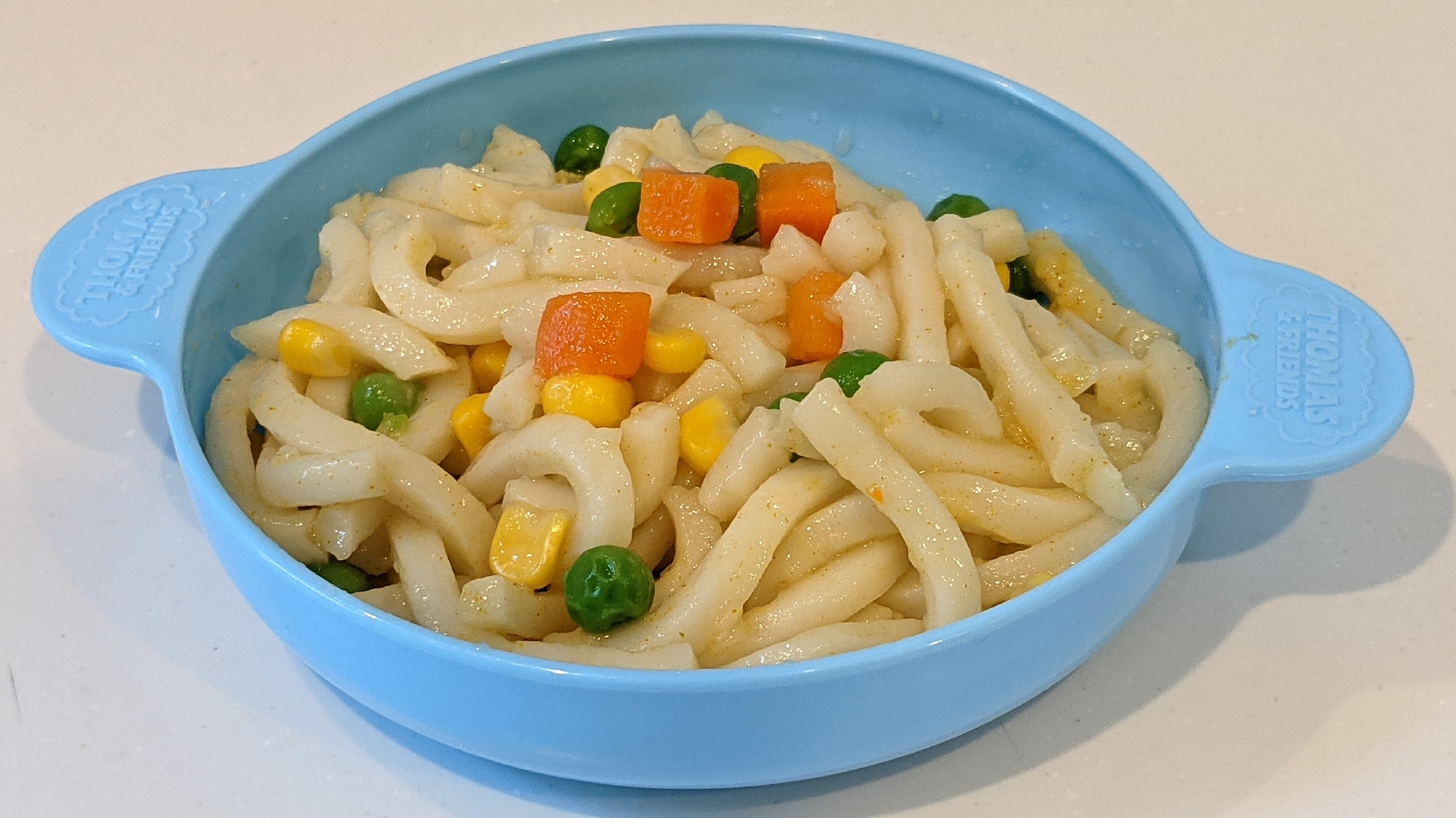 レンジで簡単！カレー風味うどん