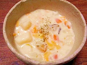 牡蠣と白菜☆チャウダー