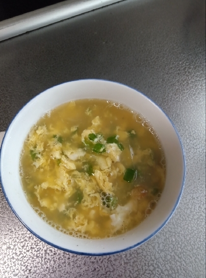 玉ねぎと卵とねぎのスープ