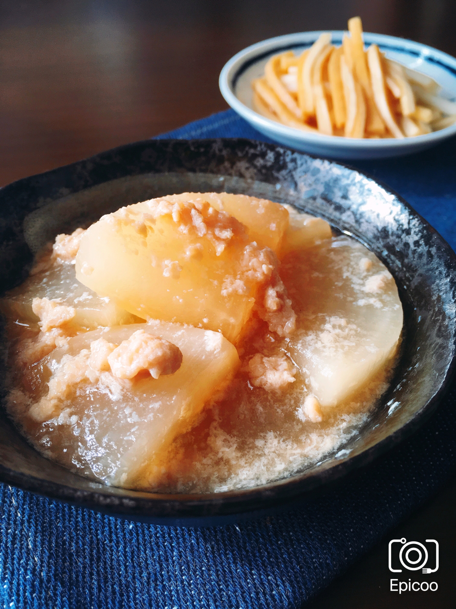 レンジで簡単！大根とひき肉の煮物