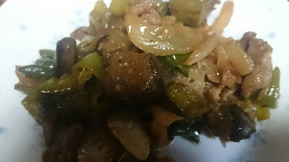 なすと豚肉の生姜焼き