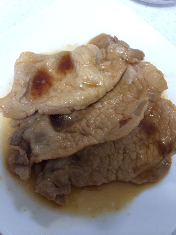10分☆ハチミツで柔らかい豚の甘辛焼き☆