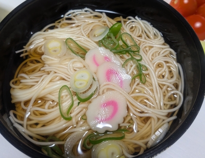 温かいひやむぎ