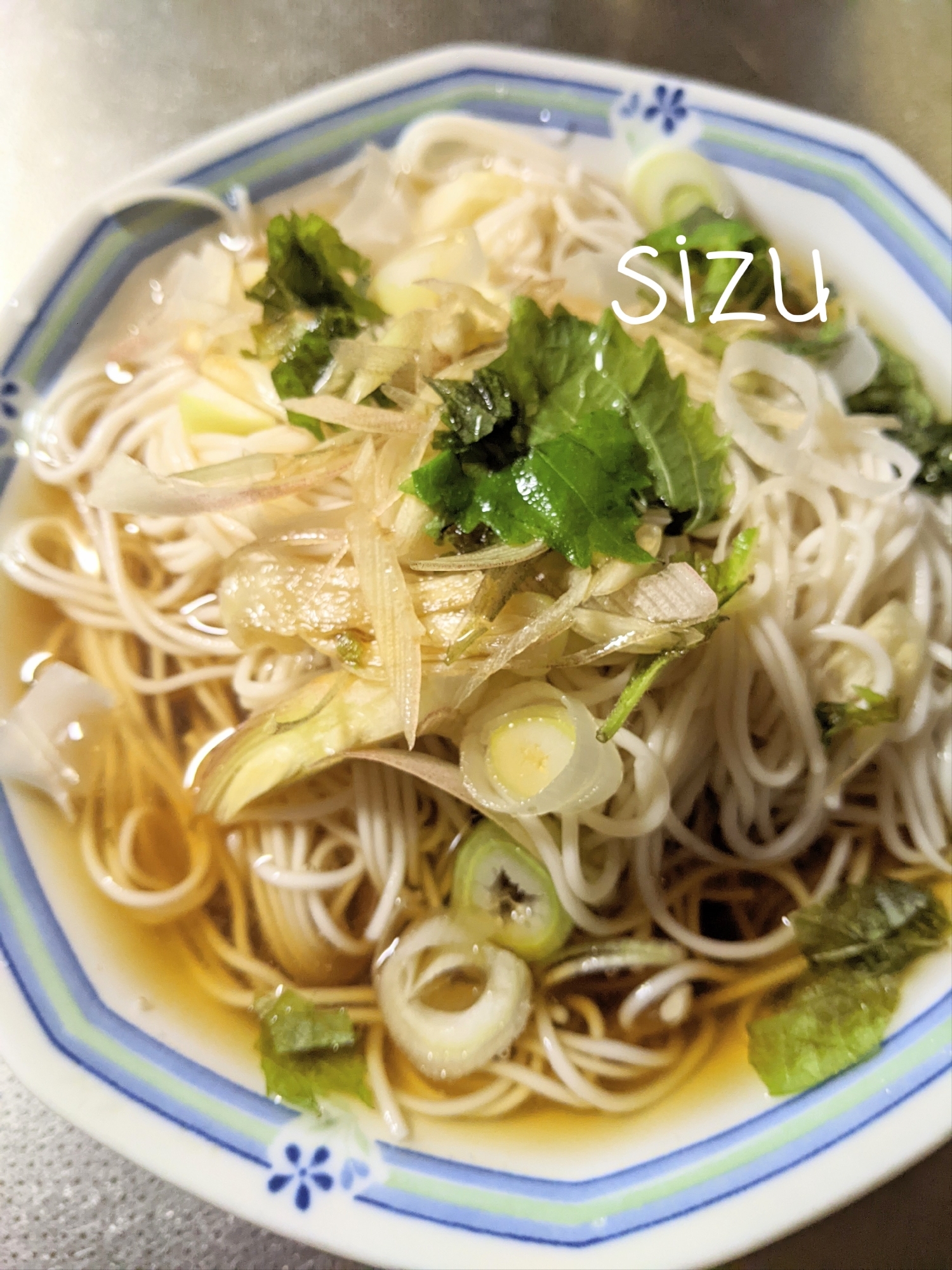 みょうがとしそのさっぱり冷やし麺