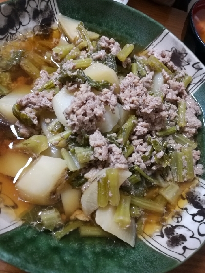 かぶ挽肉あん