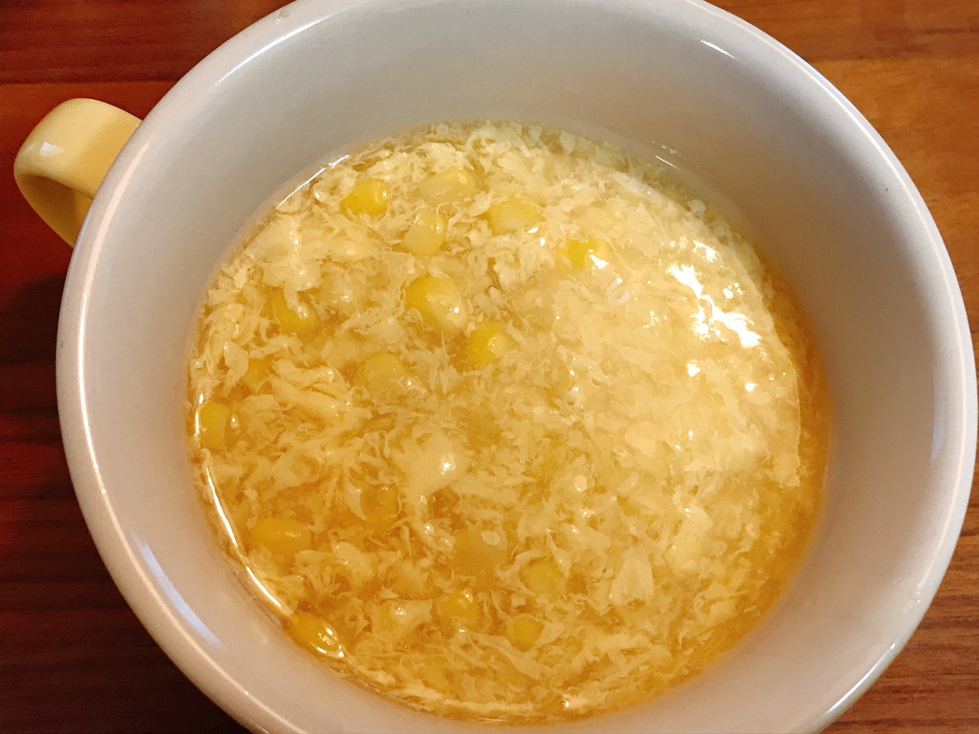 中華風かき卵コーンスープ