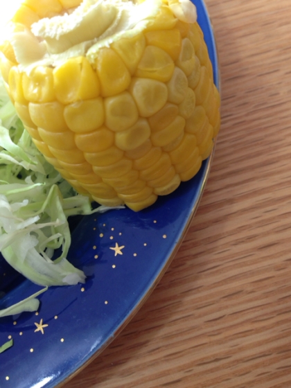 電子レンジのコツ☆　「酒蒸しトウモロコシ」