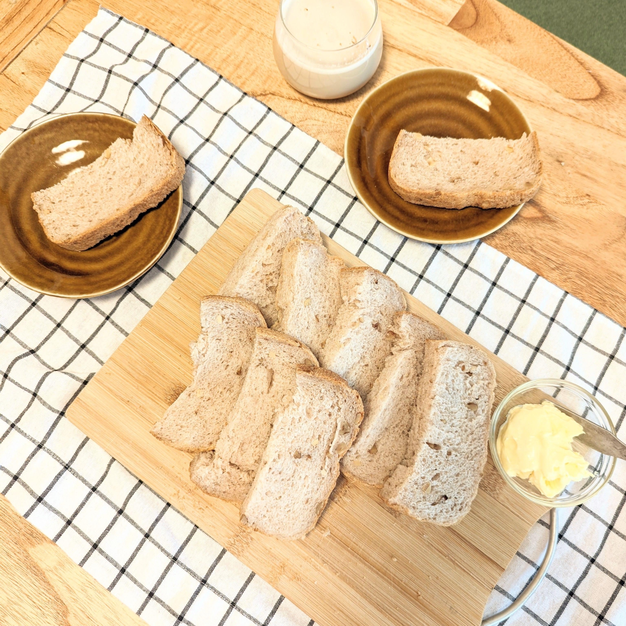 【早焼き】黒糖くるみ食パン＠ホームベーカリー