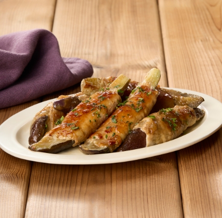 なすの肉巻きロール