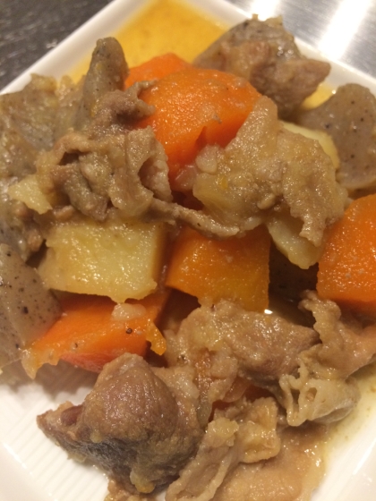 こんにゃくも一緒に煮込んだ☆肉じゃが