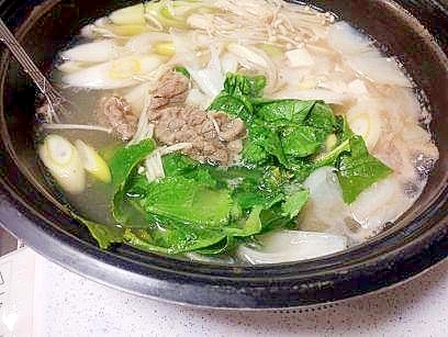 ２０２５年冬の鍋⑥　野菜たっぷり　しゃぶしゃぶ