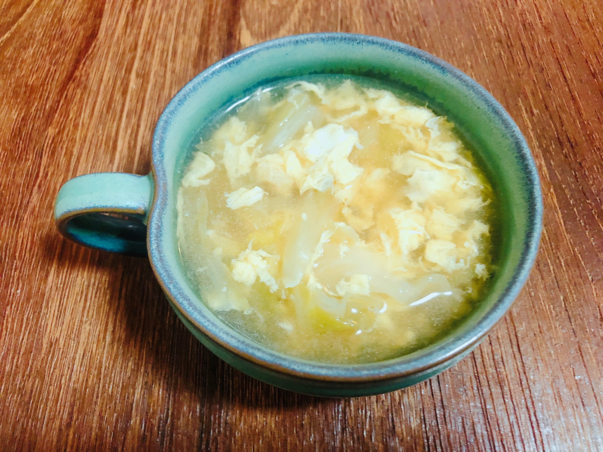 キャベツのコンソメ卵スープ