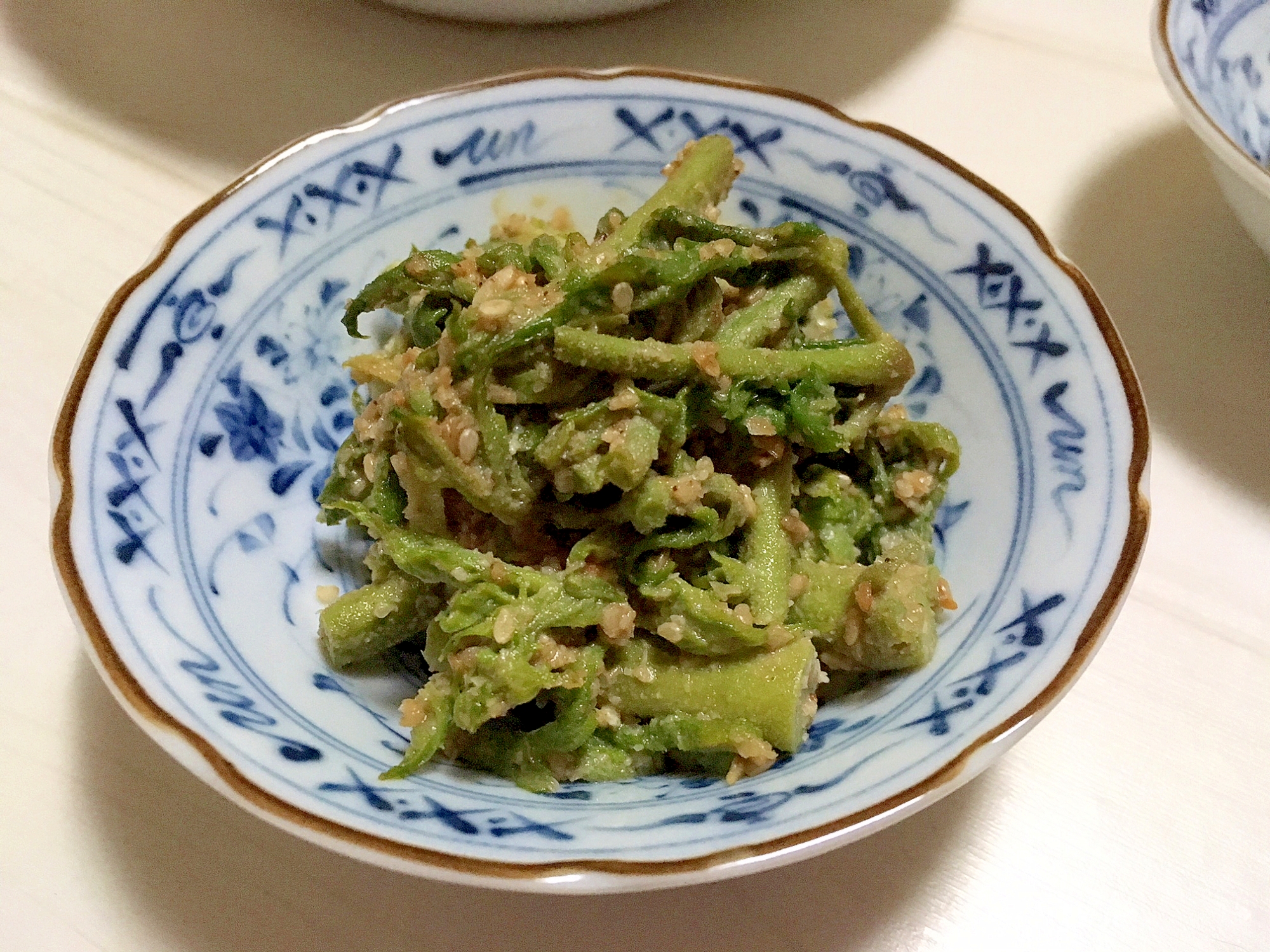 タラの芽の胡麻和え