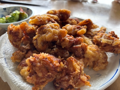 マヨ醤油の豚こま唐揚げ
