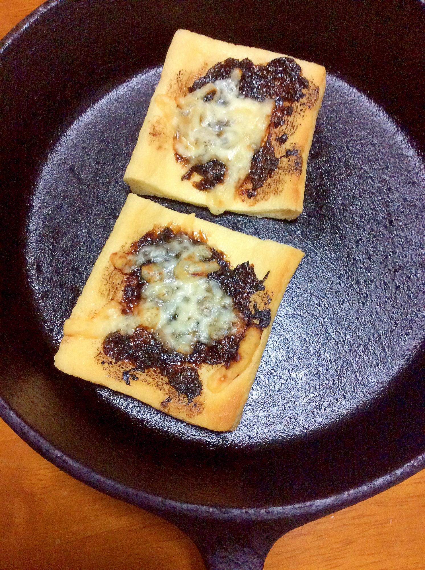 油揚げ海苔佃煮チーズ焼き