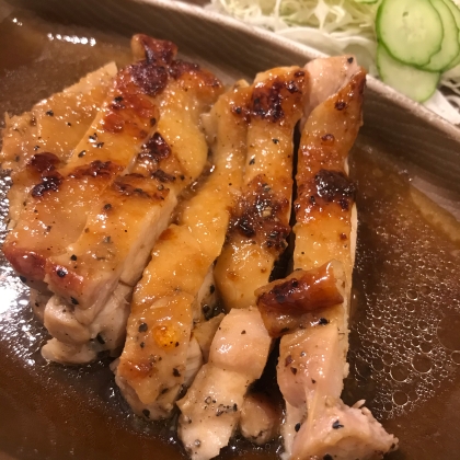 山賊焼風鶏肉のステーキ