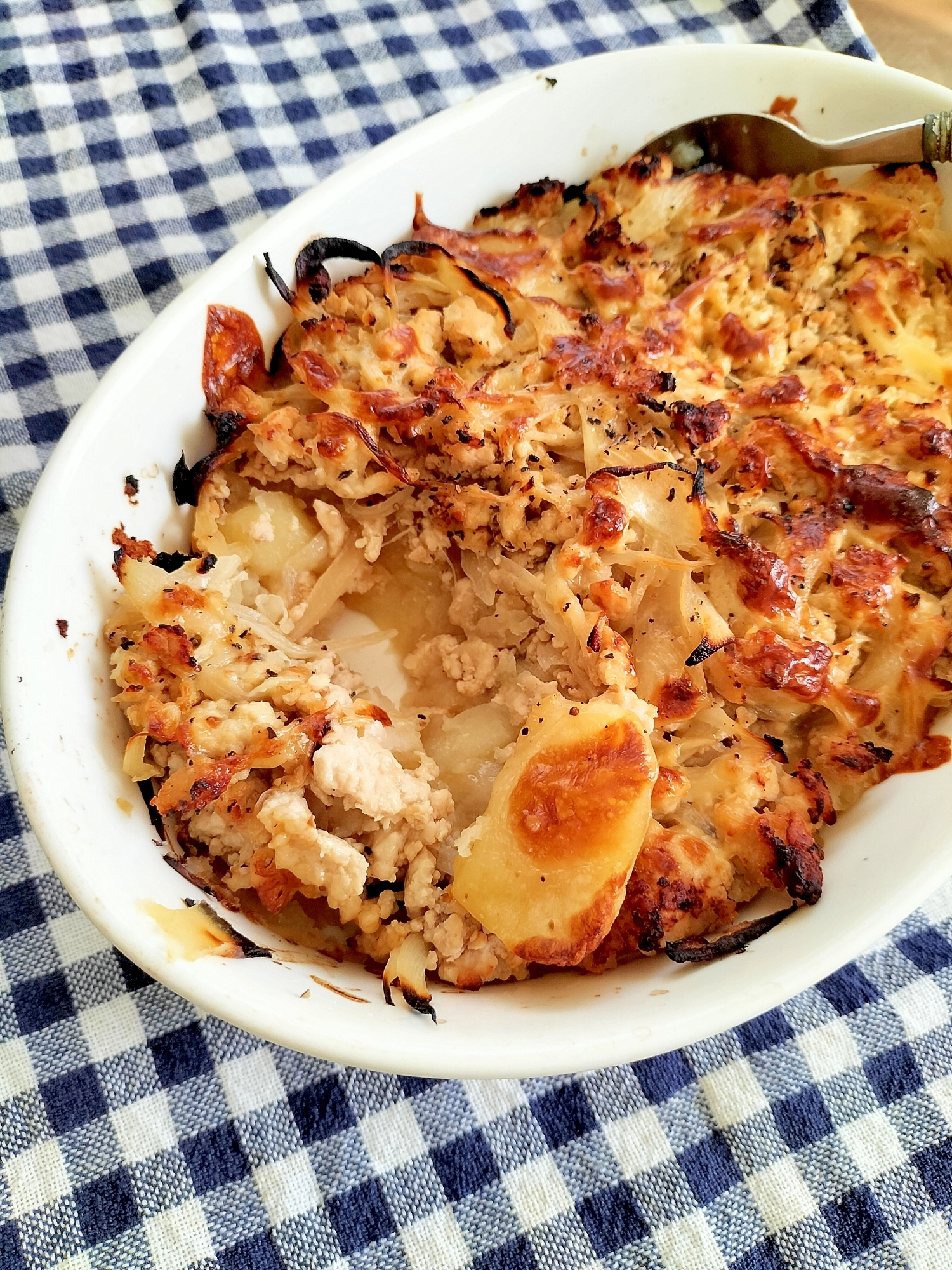 マッシュポテトの肉じゃが風チーズ焼き♩