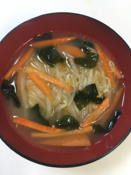 いつもお味噌汁が多いので、　
中華スープも、いいですね。
美味しく頂きました(^^)
ありがとうございました♪