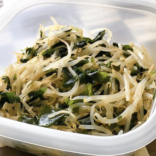 もやしとワカメの作り置き