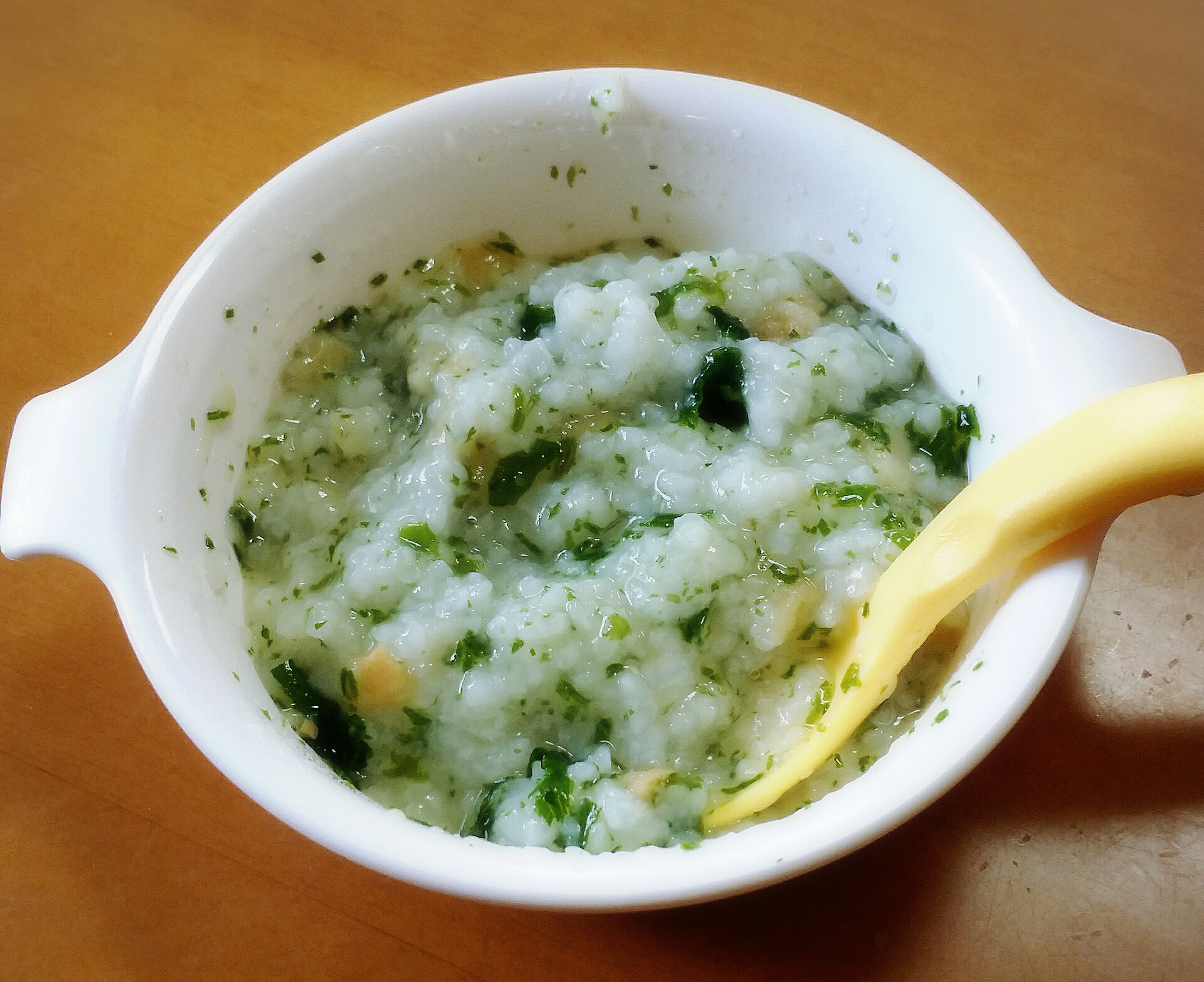 わかめとお麩の味噌粥 離乳食後期 レシピ 作り方 By Tomomi9968 楽天レシピ わかめとお麩の味噌粥 離乳食後期 レシピ 作り方 By Tomomi9968 楽天レシピ