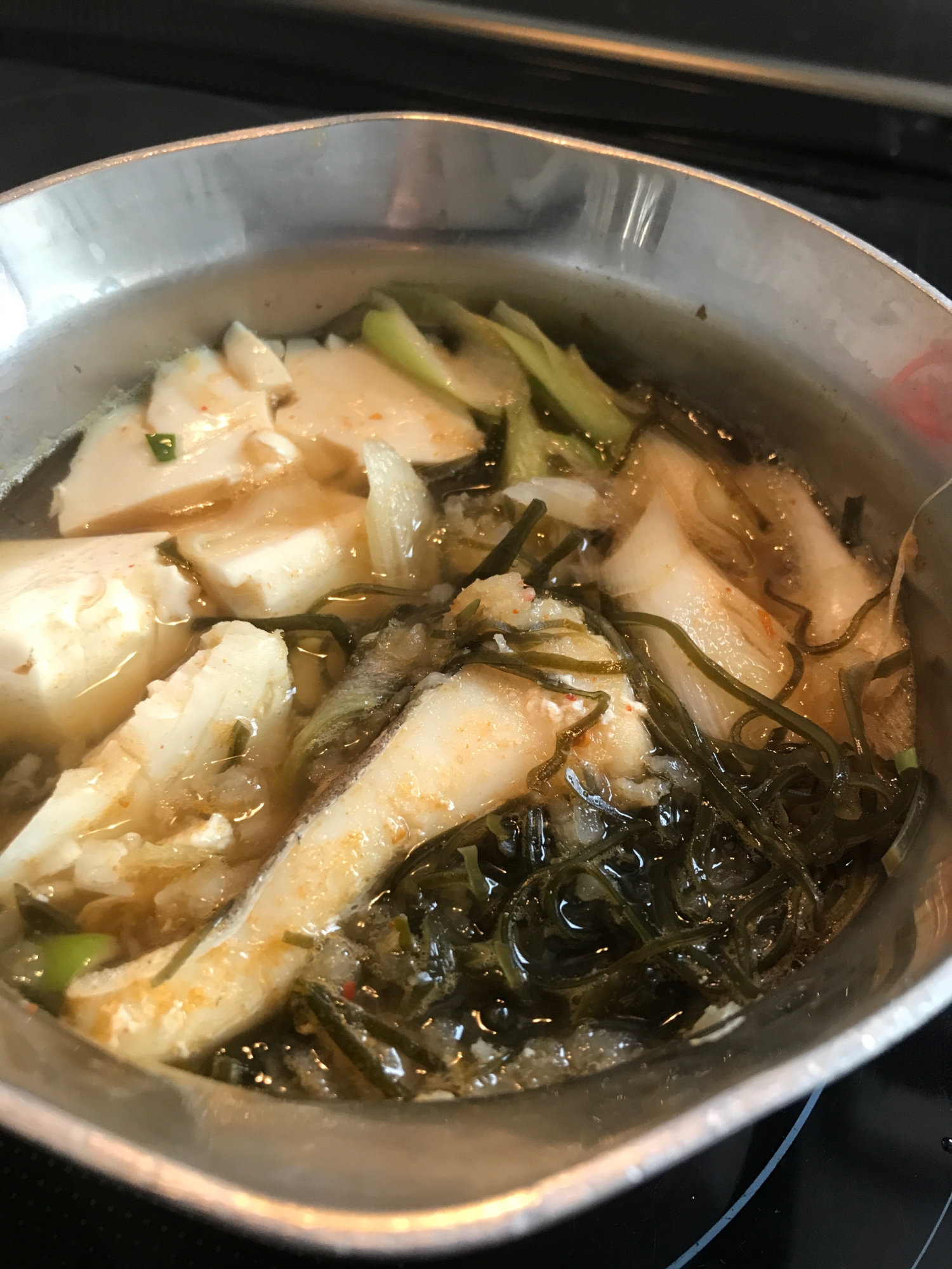 タラと豆腐のピリ辛みぞれ煮