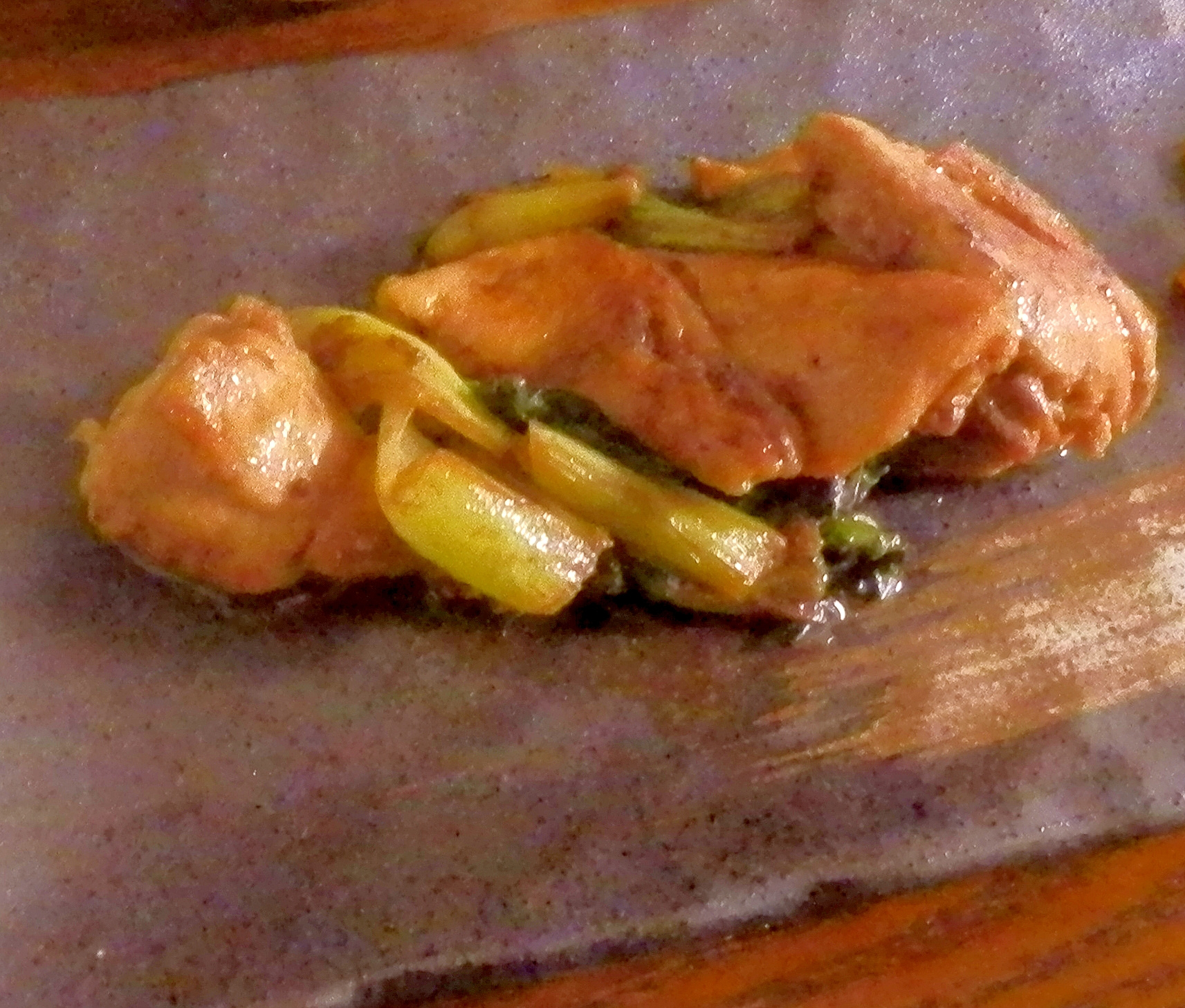 鶏もも肉とチンゲン菜のバルサミコ酢ソテー