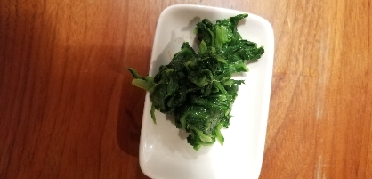 簡単時短！レンジで茹でほうれん草