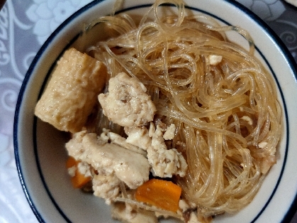 豚しゃぶ肉で！肉豆腐