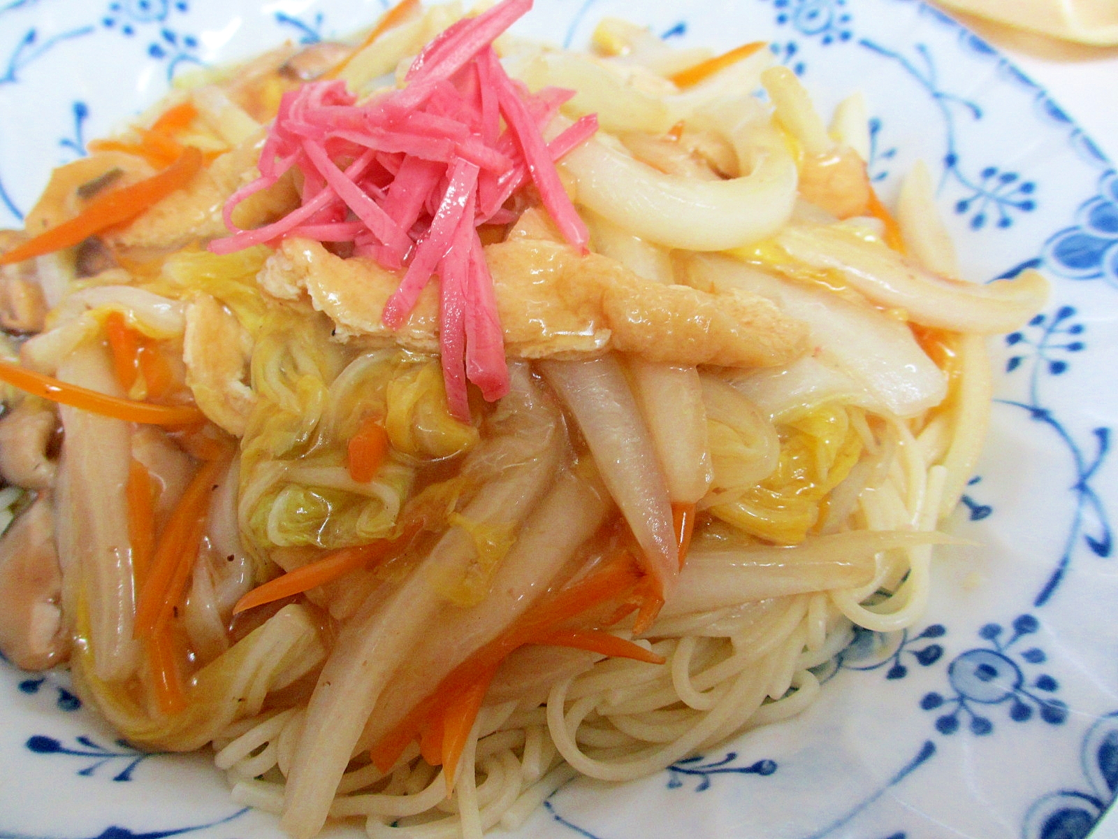 白菜あんかけパスタ