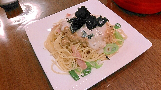 納豆パスタ