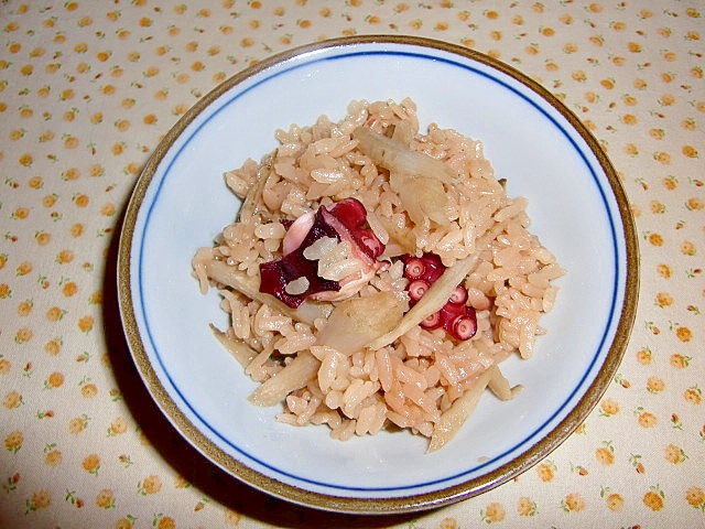 圧力鍋で作るたこ飯