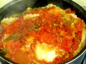 スープが絶品！！とっても簡単☆白菜と豚肉のトマト煮