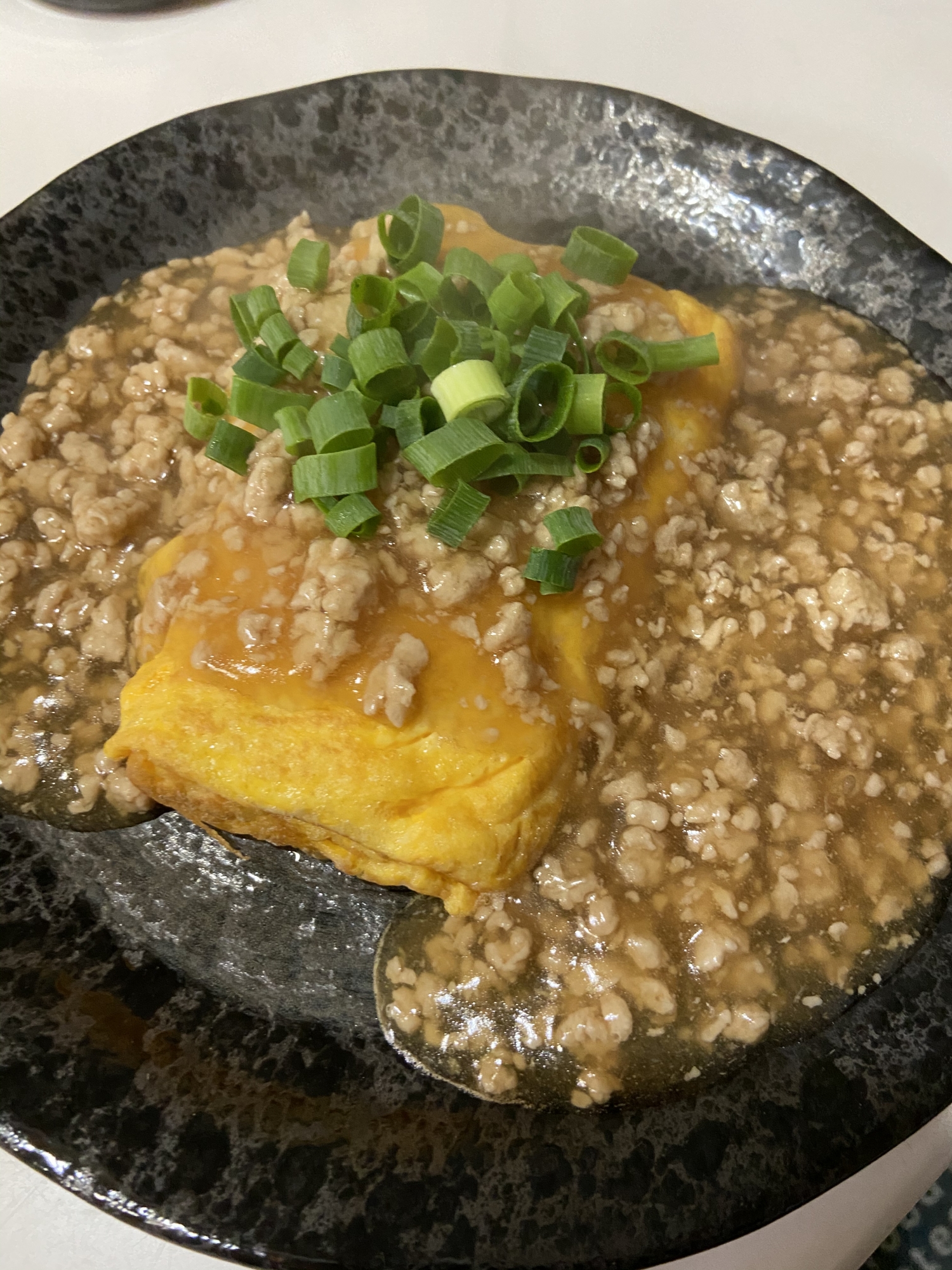 そぼろあんかけ卵焼き