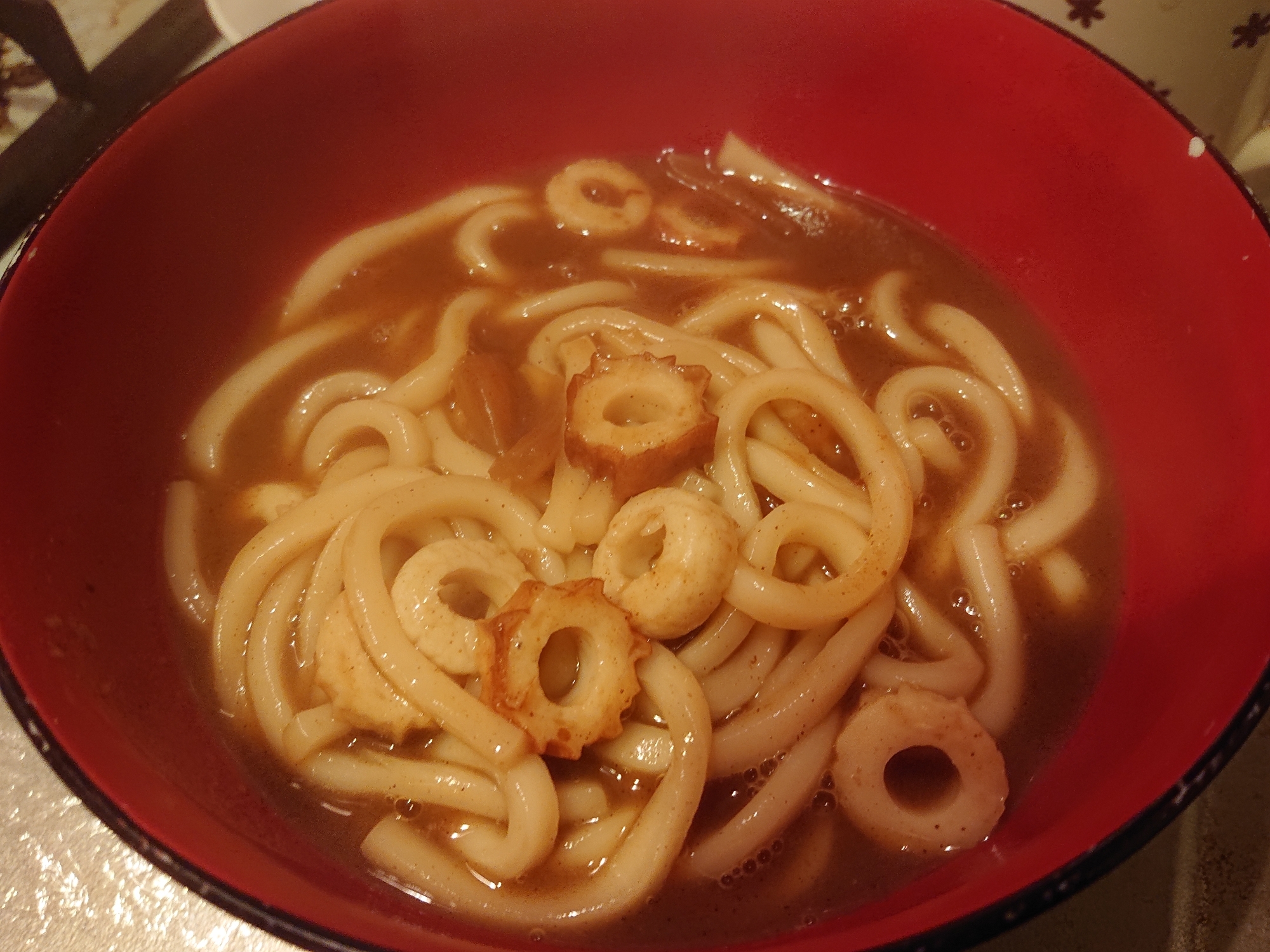 カレーとちくわうどん