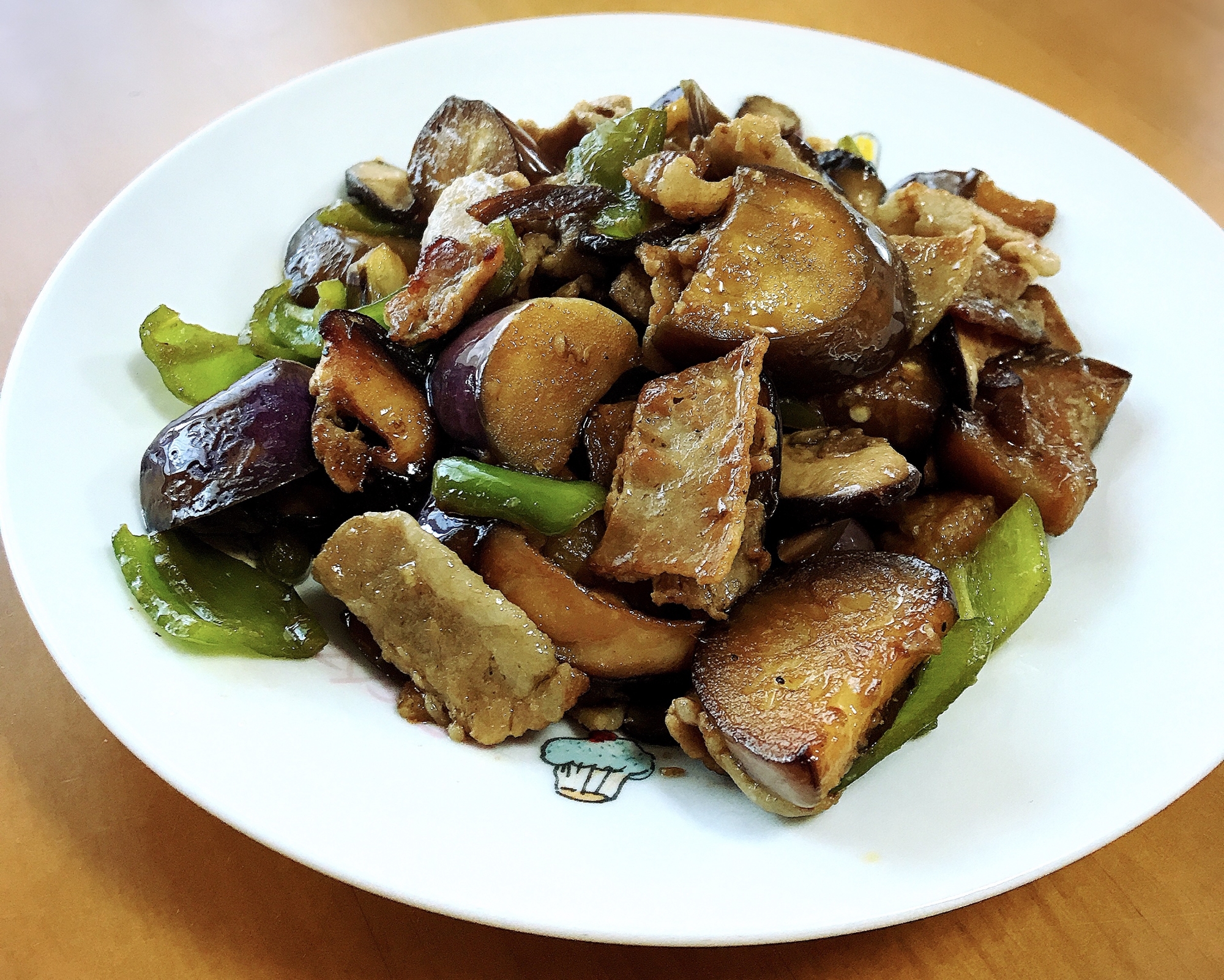 豚バラ肉と野菜の生姜醤油炒め