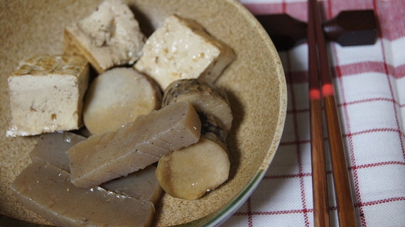 焼き豆腐、板蒟蒻、里芋の炊いたん★おばんざい