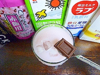 アイス♡ブラックチョコ入小豆ソイミルク酒